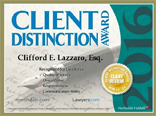 Client Distinction Award 2016